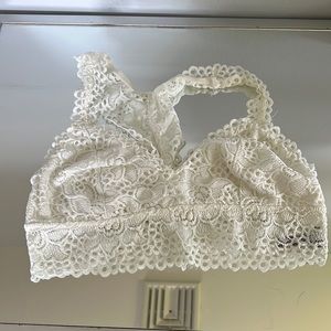 White lace Aerie bralette